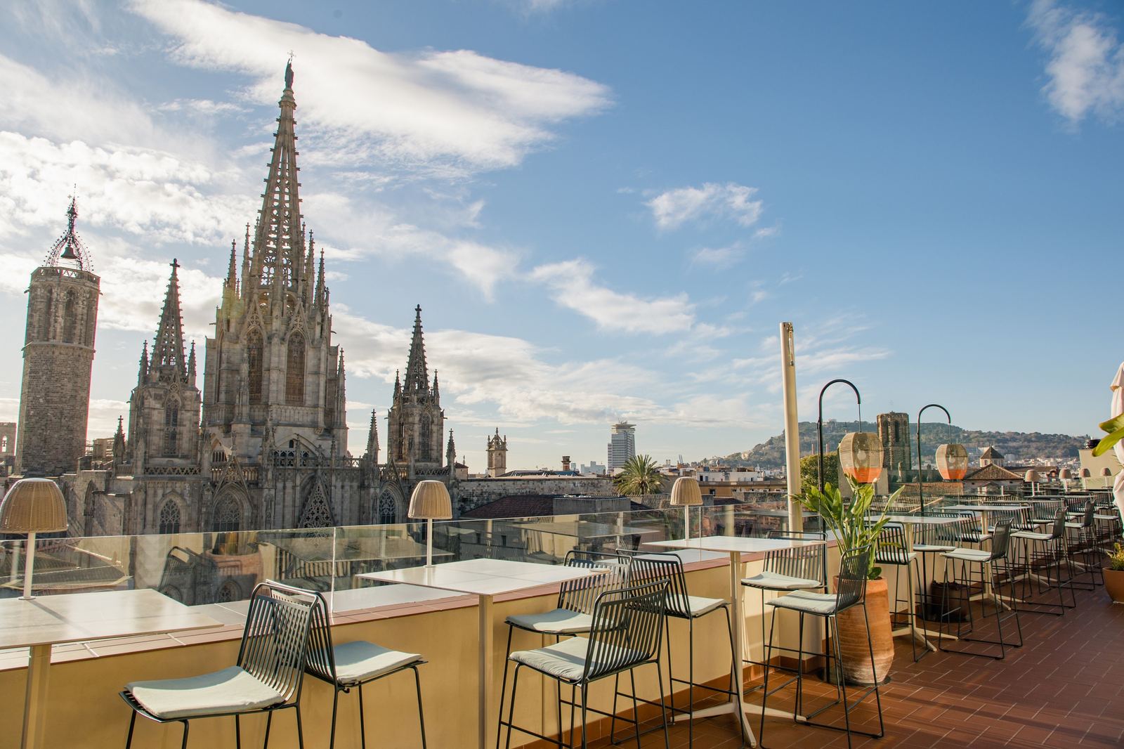 Vista de la Catedral de Barcelona desde L'Àtic