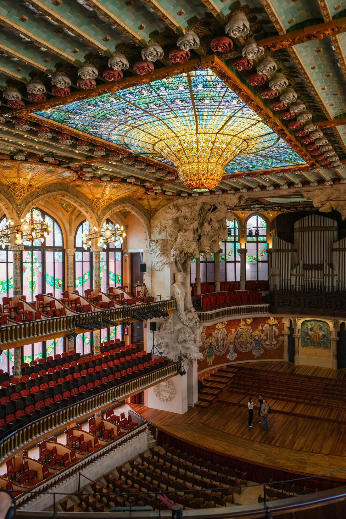 Interior modernista del Palau de la Música Catalana